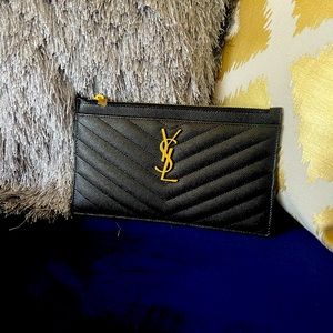 Small YSL Grain de Poudre Bill Pouch Wallet